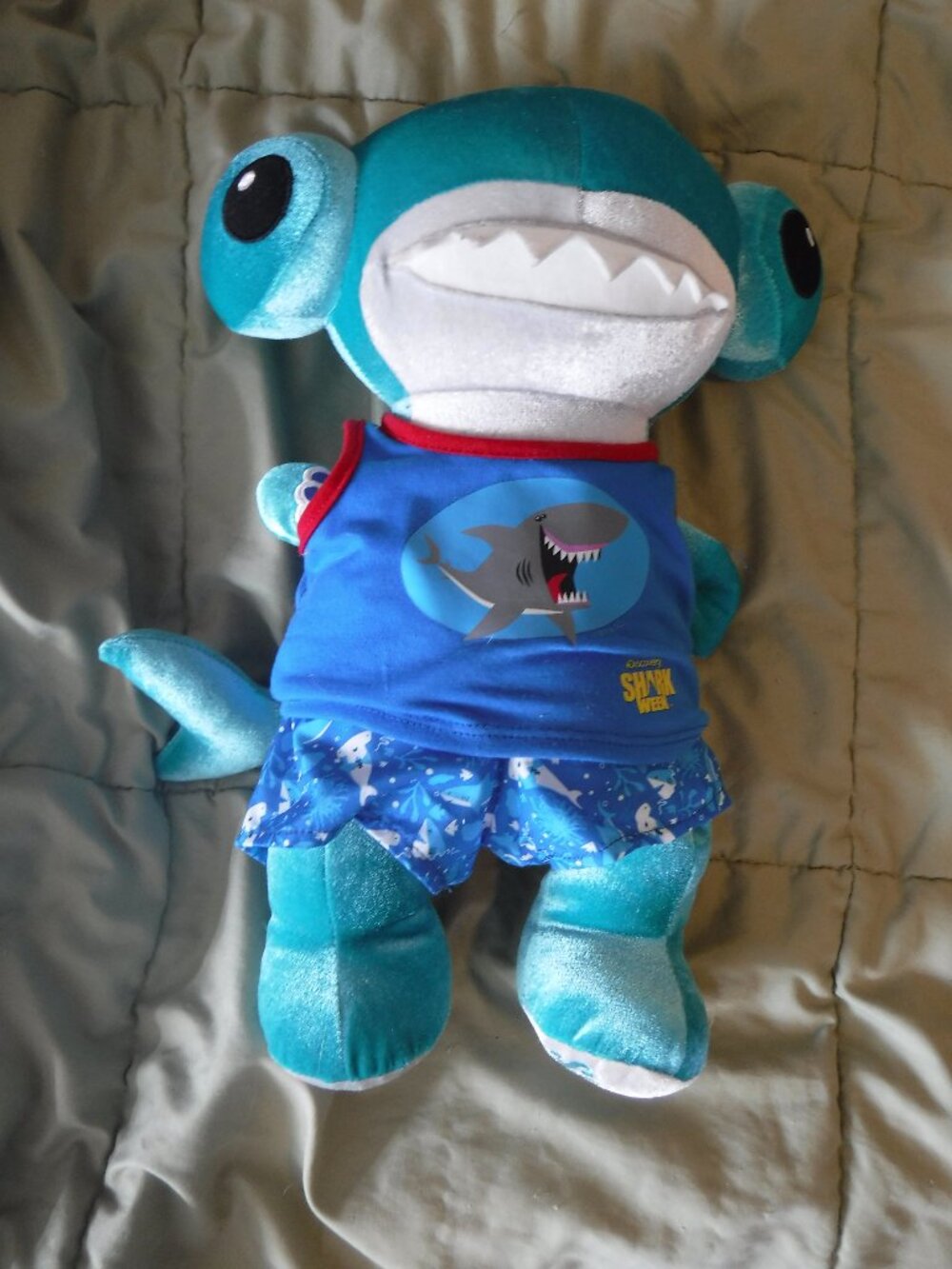 Build a Bear Shark Week 30th Anniversary Hammerhead Shark Plush